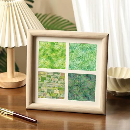 Scrapbook Paper,24 Sheets 6"x 6" Single-Sided Pattern Decorative Cardstock - color: 24 sheets-Green Grassland