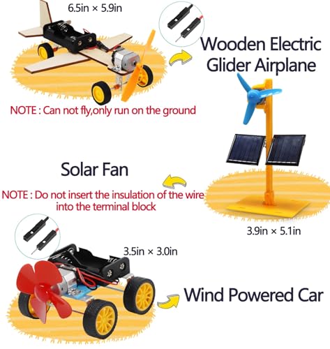 STEM Building Toys for Kids Ages 8-12, Science Experiments & Solar Car Projects (Pack of 2) - size: 5.9 x 8.3 x 1.6 inches (Pack of 2)