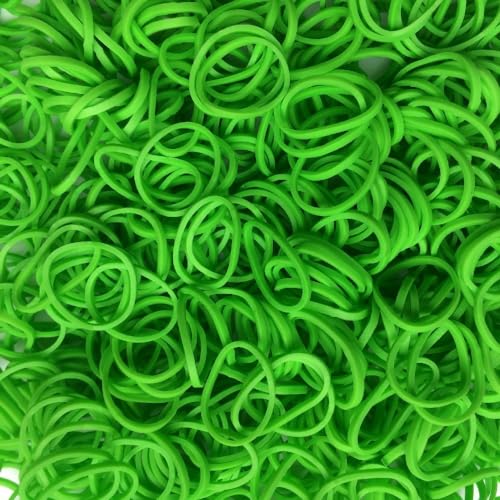 Rainbow Loom® Lime Green Rubber Bands with 24 C-Clips (600 Count) - color: Lime Green