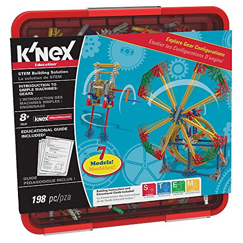 K'NEX Education - Intro to Simple Machines: Gears Set – 198 Pieces – Grades 3-5 – Engineering Education Toy - style: Gears