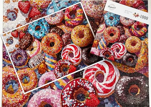 1000 Piece Jigsaw Puzzle for Adults, Donut Puzzle - color: Donut Puzzles