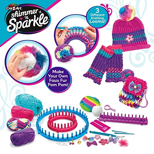 Cra-Z-Art Shimmer 'n Sparkle 3-in-1 Ultimate Knitting Station