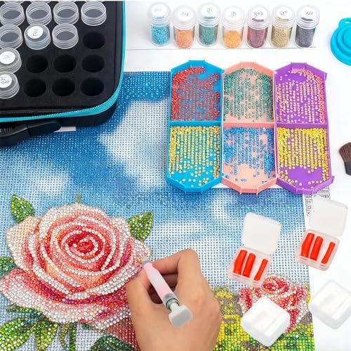 ZYNERY 24 Pcs Glue Clay Refills Paint Pen for Diamond Art Pen Tools, Diamond Refillable Paint Pens for Rhinestones, Gem Art Rhinestone Picker Tool for 5D Gem Painting (8 Boxes) - color: 24 Glue (8 boxes)