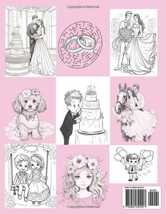 THE FLOWER GIRL PRINCESS WEDDING ACTIVITY AND COLORING BOOK FOR KIDS: A Flower Girl Princess Book (WEDDING BOOKS FOR KIDS)