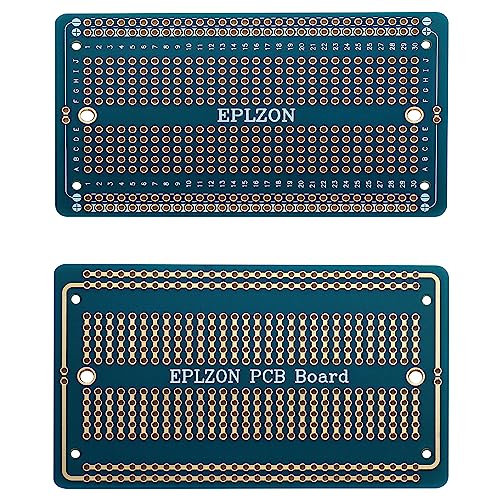 Solderable Breadboard PCB Board Gold-Plated Solder Breadboard for DIY Electronics Projects Apply to Arduino Soldering Projects 3.5"x2.05" & 2.0"x1.5"(Pack of 6 + 2 Mini Board,Multicolor) - color: Multicolor