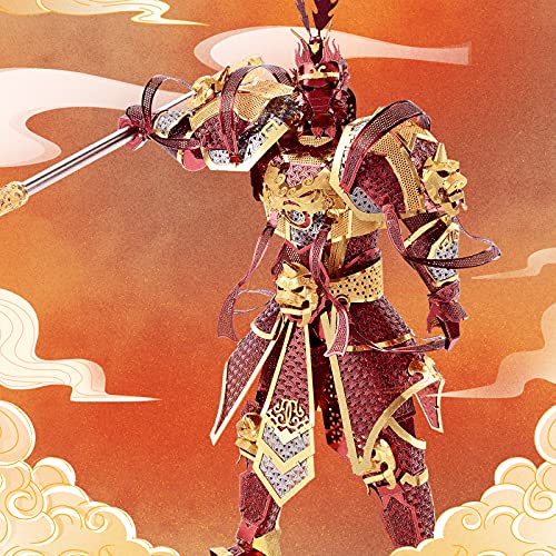 Piececool 3D Metal Puzzles Wukong Figure Model Kits, The Monkey King Models Building Kit for Adults, Brain Teaser DIY 3D Metal Model Kits for Teens Students, Great Birthday Gifts, 166 Pcs - color: Multicolored
