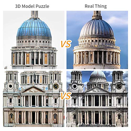 CubicFun London St. Paul's Cathedral 3D Architecture Puzzle, 643 Pieces - style: UK︱St. Paul's Cathedral