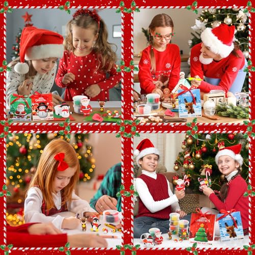 Capoda 6 Sets Christmas DIY Clay Kit Air Dry Modeling Animal Set - style: Christmas