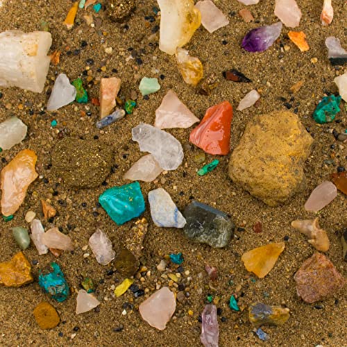 Boone's Mill Gemstone Paydirt | 3 Pound Bag, 2-Count | Gem Mining Rough Stone Mix | Rock Fossil ID Guide - style: 3lb bag, 2-count