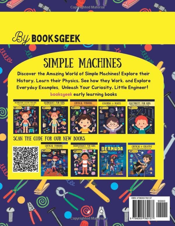 simple machines book for kids: simple machines wheels, levers, and pulleys force and motion physical book for kids 8-12 (physics books for kids)