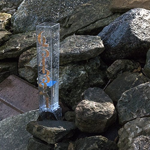 La Crosse 705-110 Easy Read 6-Inch Patina Rain Gauge, Clear
