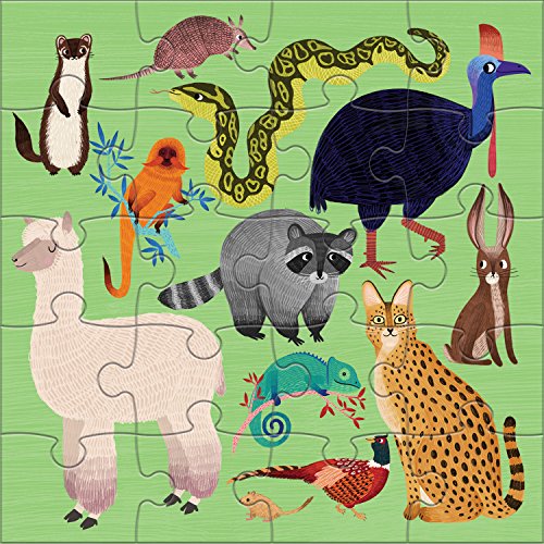 Mudpuppy - Land & Sea Animals - Set of Two 20 Piece Magnetic Puzzles - style: Land & Sea Animals