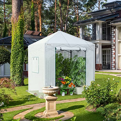 WORKPRO 94”x 94”x 99” Pop-up Greenhouse for Outdoors - style: 94" L x94" W x99" H pop up greenhouse(large)