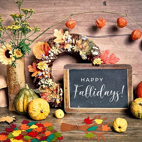 Whaline 192 Pcs Fall Tree of Thanks Felt Craft Kit Autumn Trees Maple Leaves Ornaments Felt Board for DIY Art Craft Fall Thanksgiving Party Gift Supplies Home Classroom Door Wall Hanging Tree Decor