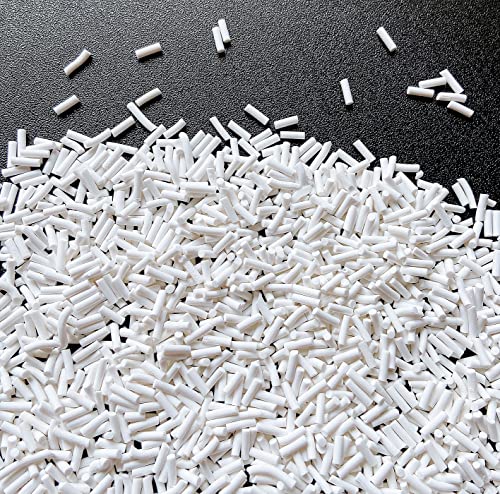 50g Fake Sprinkles Resin Sprinkles Fake Candy Sprinkles Clay Sprinkles Polymer Sprinkles Polymer Clay Slices for Nail Art DIY Crafts Cake Phone Case(2-White) - color: 12-White