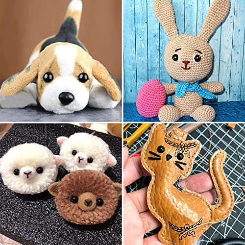 UPINS 500Pcs Safety Eyes for Amigurumi Crochet Animals with Washers - size: C:6-24MM