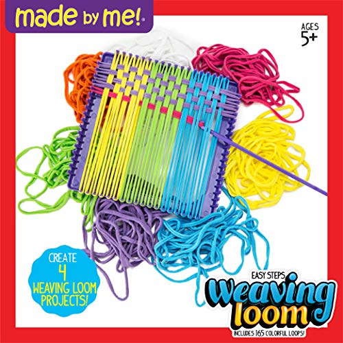 Made By Me Weaving Loom Arts and Crafts Kit, Basic Set, 165 Craft Loops - style: Easy
