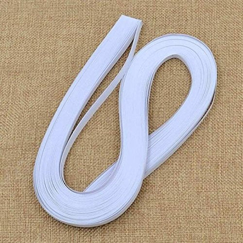 ODETOJOY Quilling Paper Strip 3mm White Quilling Strips 3mm Quilling Paper 1/8inch Single Color White Craft Paper Filigree - size: 3mm
