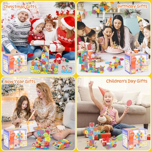 Pycoal Gears Building Blocks, STEM Educational Toys 234 PCS Gears Building Toys Kids Tool Set with Electric Drill, Electric Gear Building Blocks Birthday Gifts for Kids Age 3+