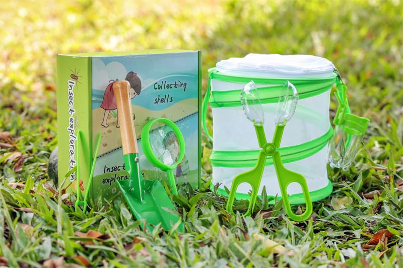 Live Caterpillar to Butterfly Kit - 7pcs Butterfly Habitat,Butterfly cage,Caterpillars for Butterflies Kit 7 Pieces,Insect Mesh Cage