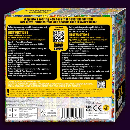 1000 Piece Puzzles for Adults - Jigsaw Puzzles 1000 Pieces for Adults - color: New York