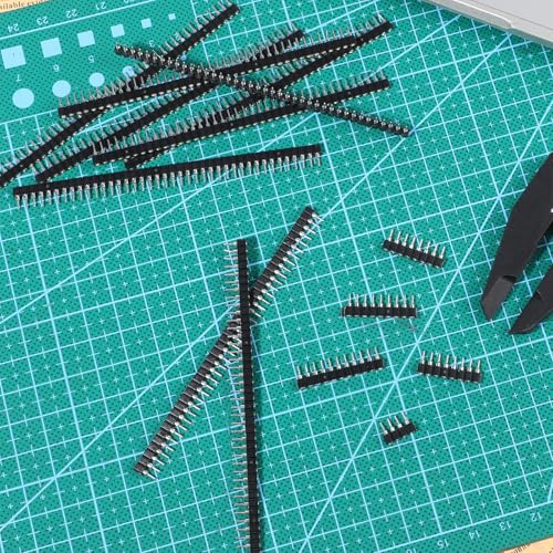 10pcs 1x40P Single Row Round Headers Machine Pin Female 0.1" 2.54mm 40 Pin Breakable PCB Breadboard Socket Connector
