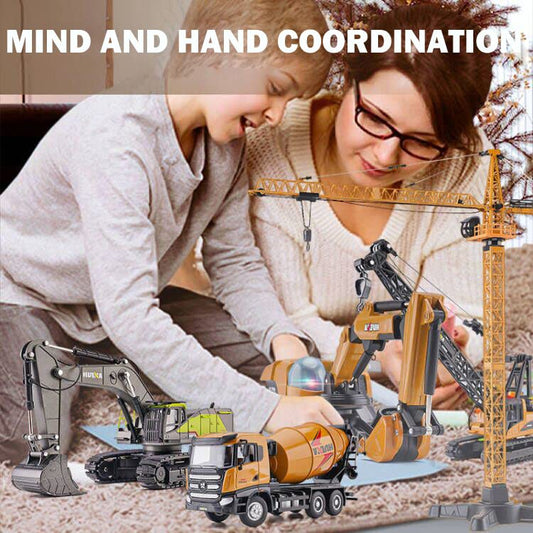 Gemini&Genius Cement Mixer Truck Construction Vehicle Cement Truck Toy - color: Cement Truck