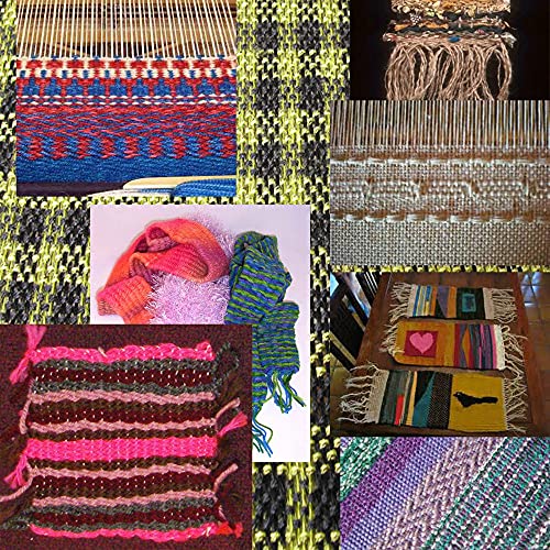 RRigo Weaving Loom Kit, 15.7" H x 11.8" W Wooden Tapestry Looms, Large Weaving Frame to Handcraft for Beginners, Came Pre-Warped for Quick Start