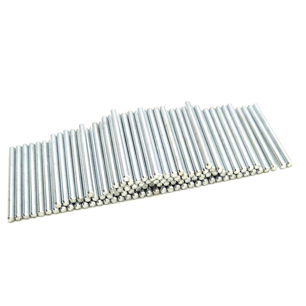 EUDAX 100Pcs STEM Toys Shaft Round Rod Axles for DIY Toy RC Car Boat Helicopter Model Part (2mmx30mm) - style: 2mmx30mm
