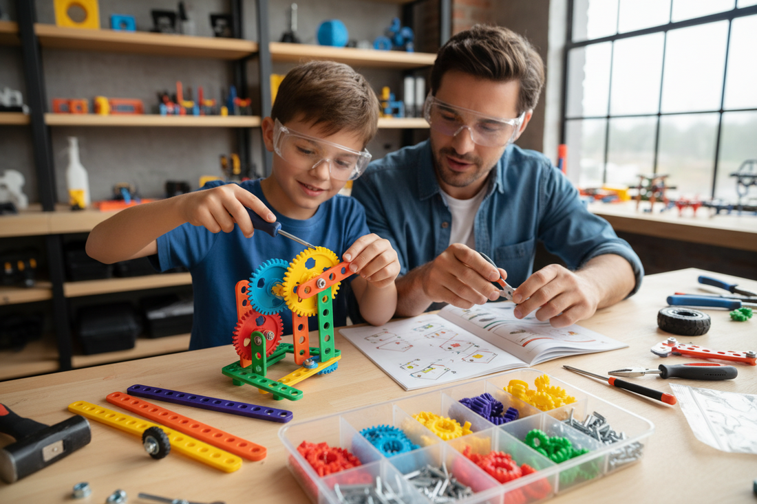Why Mechanical Building Sets Build More Than Models: The Hidden STEM Skills Every Child Develops