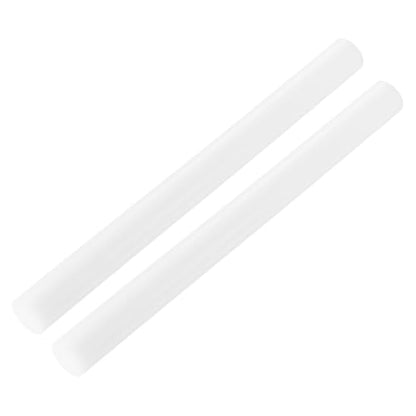 MECCANIXITY ABS Plastic Rod Round Solid Bar 25 mm x 300mm White for DIY Model Material, Architectural Model Making, DIY Sand Table, Pack of 2 - color: White, size: 25 mm x 300mm