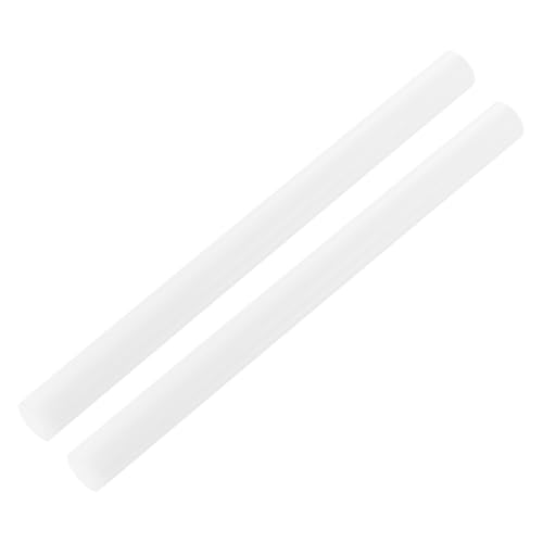 MECCANIXITY ABS Plastic Rod Round Solid Bar 15 mm x 200mm White for DIY Model Material, Architectural Model Making, DIY Sand Table, Pack of 2 - color: White, size: 15 mm x 200mm
