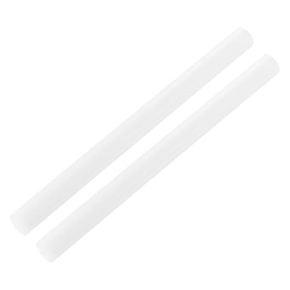 MECCANIXITY ABS Plastic Rod Round Solid Bar 15 mm x 200mm White for DIY Model Material, Architectural Model Making, DIY Sand Table, Pack of 2 - color: White, size: 15 mm x 200mm