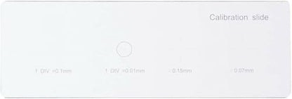 AmScope MR400 Microscope Calibration Slide, Four Graduated Scales - style: MR400