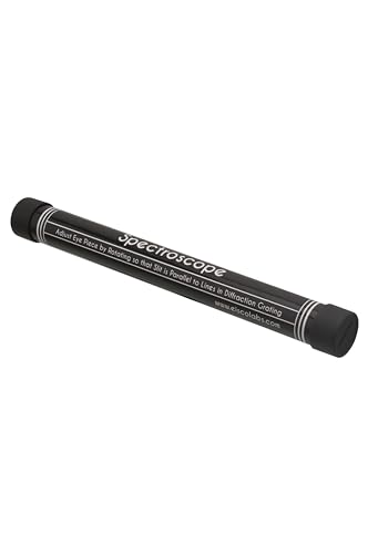 EISCO Economy Spectroscope Tube Set for Classroom Optics, Black, 6 Pack