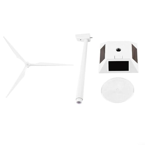 Wind Turbine, Solar Powered Windmills, Renewable Energy Demonstration Desktop Craft For Teaching Science And Office Or Home Decor