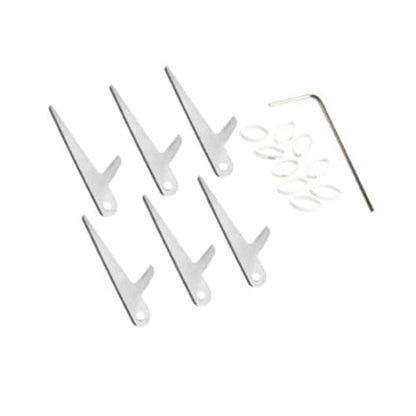 Swhacker #246 Replacement Blades, 150 Grain, 3" Cut, Stainless Steel Broadhead Replacement Blades, 6 Pack