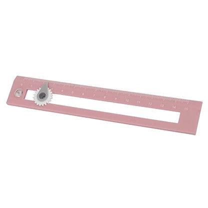 Drawing Compass Ruler, 2 in 1 Straightedge Learning Tool with Adjustable Compass Point for Home School Classroom Office Supplies (Pink) - color: Pink