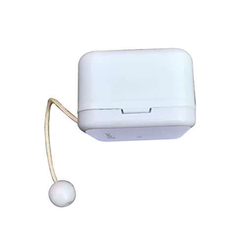 BinkeGG Play [ Silent Night ] White Plastic Pull String Cord Music Box with Sankyo Musical Movement - color: Tune: Silent Night