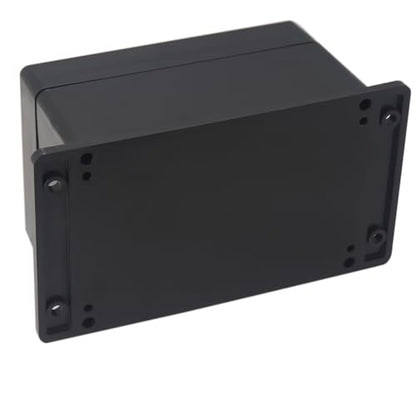 Junction Box IP65 Waterproof ABS Plastic Electrical Project Case Power Junction Boxes, Project Box with Fixed Ear Black 6.3x4.33x3.54 inch (160 x 110 x90 mm) - color: Fixed Ear Design, size: 6.30"x4.33"x3.54"