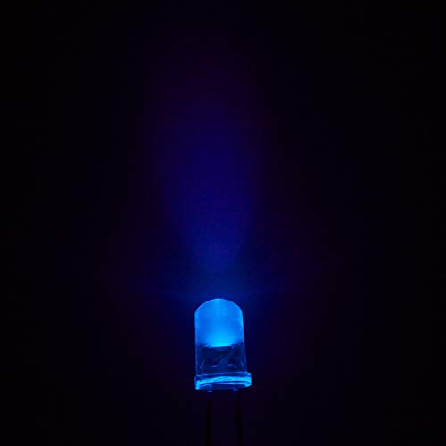 CHANZON 100 pcs 5mm Purple UV LED Diode Lights(DC 3V 20mA) - color: I) Uv 395nm, size: 5mm Round Top