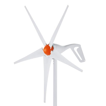 VEVOR 500W Wind Turbine Generator, 12V Wind Turbine Kit, 5-Blade Wind Power Generator with MPPT Controller, Adjustable Windward Direction & 2.5m/s Start Wind Speed, Suitable for Home, Farm, RVs, Boats - style: 12V 500W 5-Blade