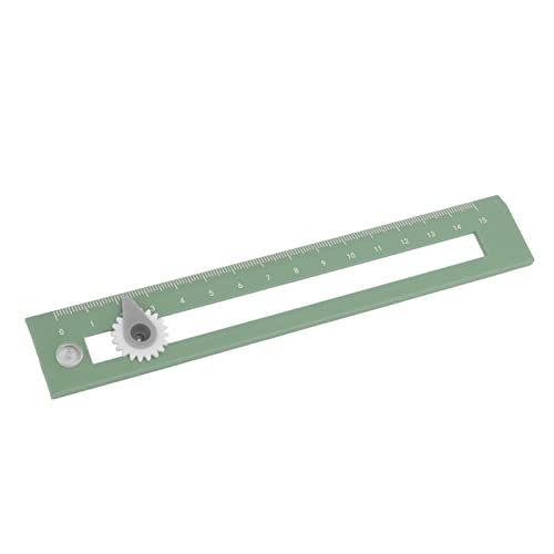 Drawing Compass Ruler, 2 in 1 Straightedge Learning Tool with Adjustable Compass Point for Home School Classroom Office Supplies (Green) - color: Green