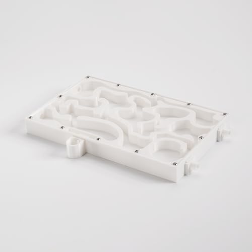 Educational Ant Farm Habitat, White, Green, Brown Plastic Observation Kit with 4 Extension Ports, Feeding Area, 9.7x5.83x0.93 Inch, for Students Ages 3+ (White) - color: White