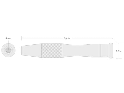 TEKTON 4 mm Magnetic Bit Driver | DBA20000 - style: 4 mm Magnetic Bit Driver