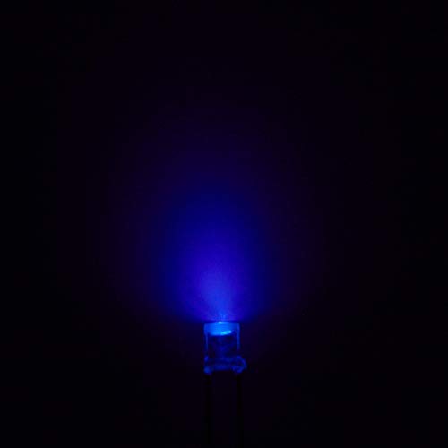 CHANZON 100 pcs 3mm Purple UV LED Diode Lights (DC 3V 20mA) - color: G) Purple (Uv) (100pcs)