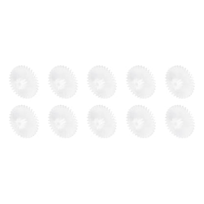 MECCANIXITY 10 Pcs Plastic Gears 34 Teeth Plastic Motor Gear Model 34102B Reduction Gear for RC Car Model DIY Robot (White, Module 0.5) - style: 34 Teeth