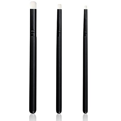 UNIMEIX Mini Blending Brushes for Card Making, Dry Brush Miniature Painting Background Blender, Small Detailed Paint Watercolor Brushes (3 Pack) - color: Black