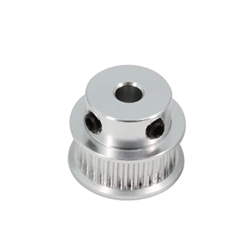 2PCS Set GT2 Synchronous Wheel 20&30 Teeth 5mm Bore Aluminum Timing Pulleys with 2PCS Length 200mm Width 6mm Belt (20-30T-5B-6) - style: 20-30T-5B-6