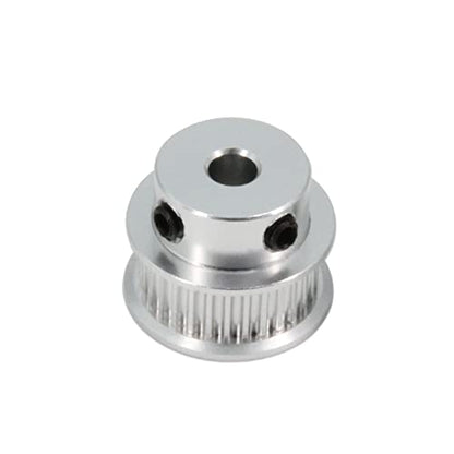 2PCS Set GT2 Synchronous Wheel 20&30 Teeth 5mm Bore Aluminum Timing Pulleys with 2PCS Length 200mm Width 6mm Belt (20-30T-5B-6) - style: 20-30T-5B-6